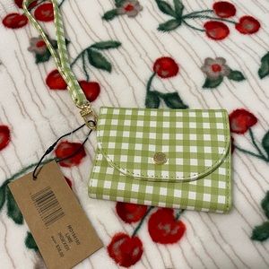 Steve Madden Gingham Wristlet Wallet